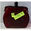 Image 1 : RED ART GLASS PURSE