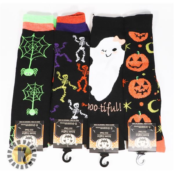 NEW ASSORTED SPOOKY THEME KNEE HIGH SOCKS SIZE 5-9