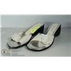 Image 1 : BLACK PEEP TOE HEELS, SIZE 9