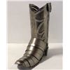 METALWARE WESTERN BOOT WINE BOTTLE HOLDER APPROX