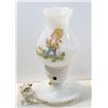 VINTAGE MILK GLASS LAMP