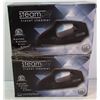 Image 1 : 2 NEW BLACK STEAMPLY TRAVEL STEAMERS