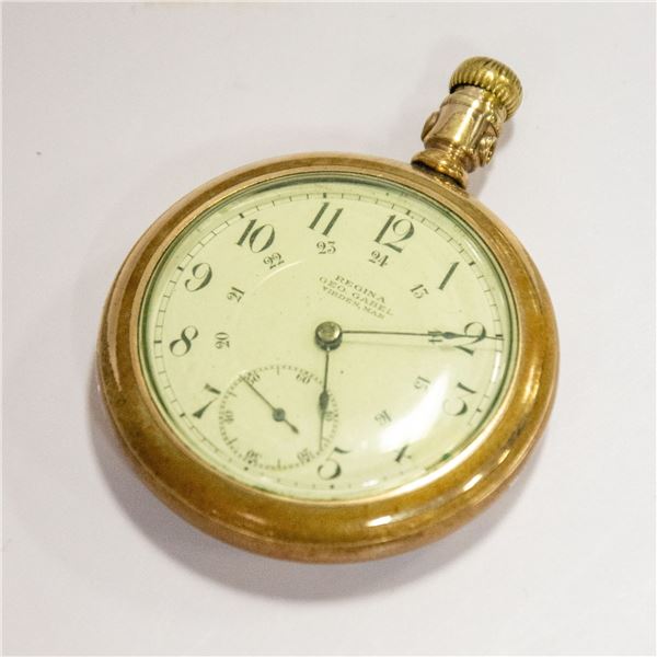 VINTAGE REGINA POCKET WATCH W/ FOB