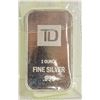 Image 1 : 1 TROY OUNCE SILVER .999 SILVER BAR