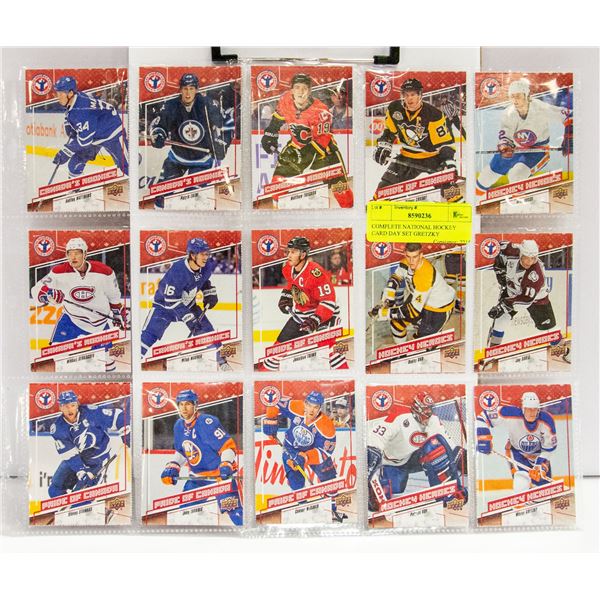 COMPLETE NATIONAL HOCKEY CARD DAY SET GRETZKY