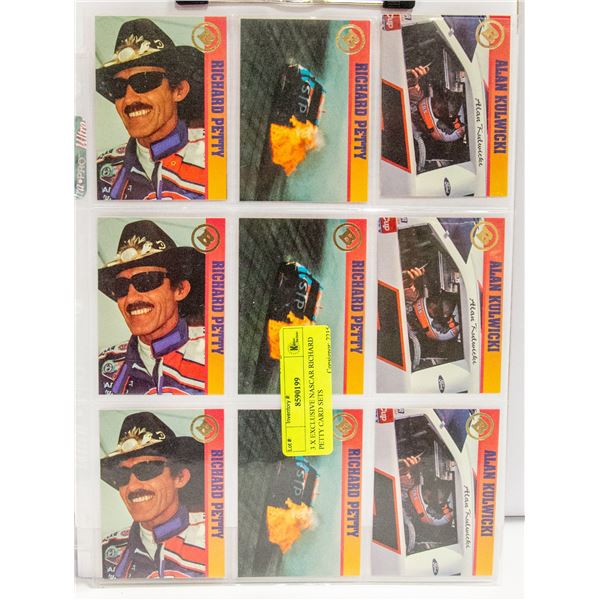 3 X EXCLUSIVE NASCAR RICHARD PETTY CARD SETS