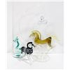 Image 1 : 4 HAND MADE GLASS ANIMAL FIGURES EUROPE