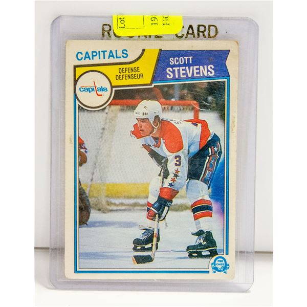 1983 SCOTT STEVENS ROOKIE CARD HOF