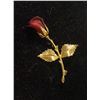 Image 2 : GEMSTONE NECKLACE W/ GOLD COLOURED ROSE BROACH