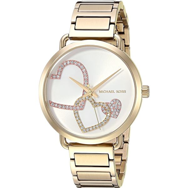 NEW MICHAEL KORS GOLD TONE 37MM MSRP $300