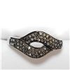 Image 1 : 159) SILVER DIAMOND(0.3CT) RING, SIZE 9