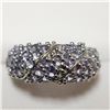 Image 1 : 176) SILVER TANZANITE(1.4CT) RING, SIZE 6