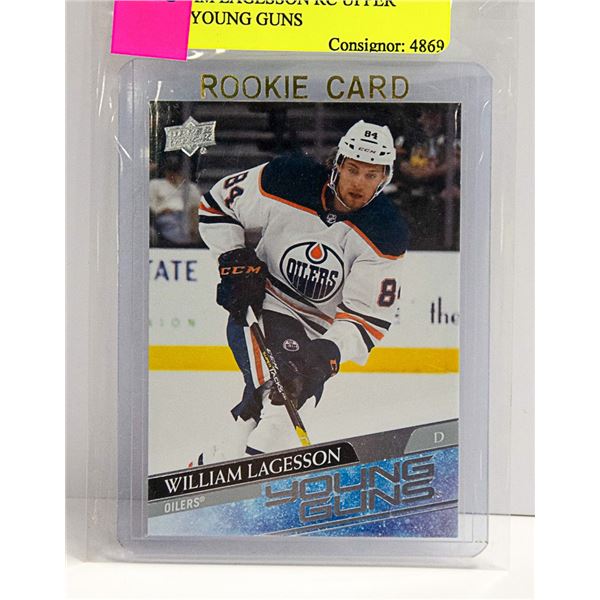 WILLIAM LAGESSON RC UPPER DECK YOUNG GUNS