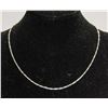 Image 1 : NEW .925 STAMPED STERLING SILVER 16" LONG NECKLACE