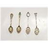 Image 1 : 4 STERLING SILVER COLLECTOR SPOONS