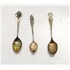 3 STERLING SILVER COLLECTOR SPOONS