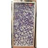 Image 1 : SHOWHOME PURPLE MAZE PICTURE IN GLASS 20" X 40"