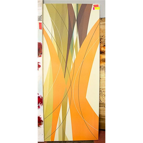 SHOWHOME  ABSTRACT ORANGE & GREEN PICTURE