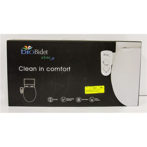 NEW BIOBIDET ELITE 3 DUAL NOZZLES W/ SELF CLEAN