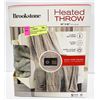 Image 1 : BROOKSTONE HEATED THROW 50 X 60 4 HEAT SETTINGS