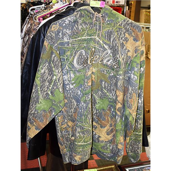 CABELAS LARGE ADULT CAMO HOODIE