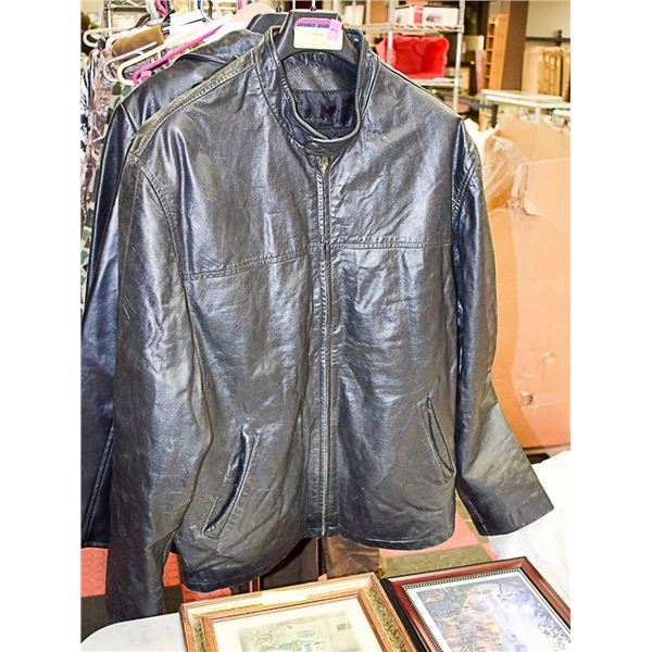 GUCCI LEATHER CO - MENS LEATHER JACKET SIZE 2XL