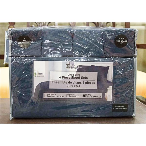 ULTRA SOFT 6 PIECE SHEET SET (DEEP POCKETS) - KING