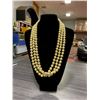 Image 1 : VINTAGE JOAN RIVERS FAUX PEARL NECKLACE 35" LONG DOUBLE WRAP