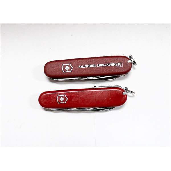 2 VINTAGE SWISS ARMY KNIFE-OFFICIER SUISSE MODEL