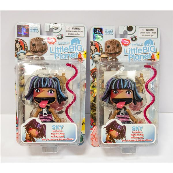 2 SONY PLAYSTATION FIGURES " SKY" FROM LITTLE BIG