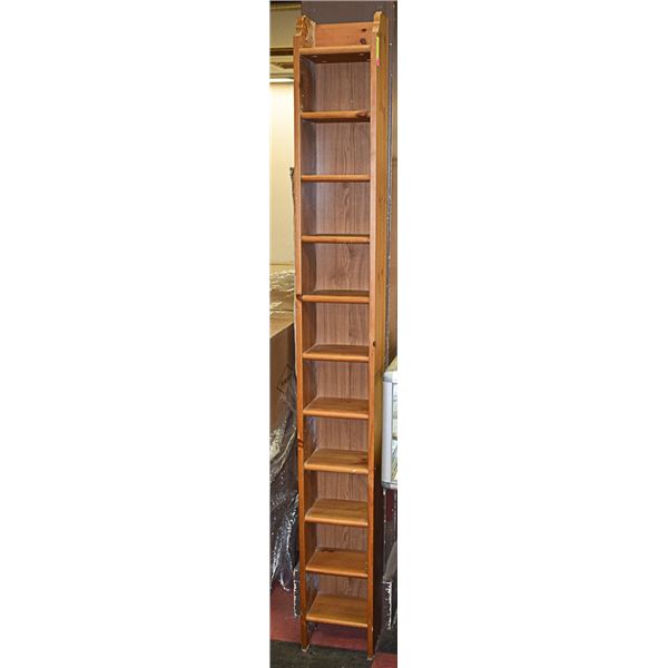 IKEA DVD + CD SHELF APPROX 78  TALL