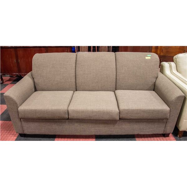 BLACK/BROWN SOFA 77  LONG