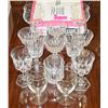 Image 1 : 13 PIECES OF ASSORTED ESTATE CRYSTAL & GLASSWARE