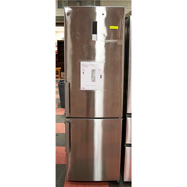 MOFFAT 10.9CU FT STAINLESS BOTTOM FREEZER FRIDGE