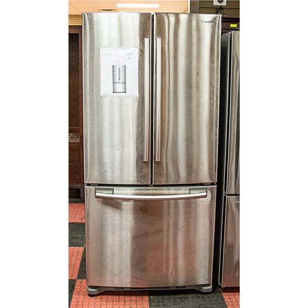 SAMSUNG 32" 17.5CU FT STAINLESS FRENCH DOOR FRIDGE