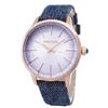 Image 2 : NEW DIESEL 38MM GLITTER DIAL DENIM STRAP MSRP$229