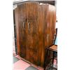 Image 1 : ANTIQUE WALNUT WARDROBE H-74" L-48" W-22"