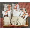 TRAY OF HERCULES WORK GLOVES 60% LEATHER - NEW