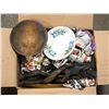 BOX LOT OF VINTAGE DISHES + DECOR