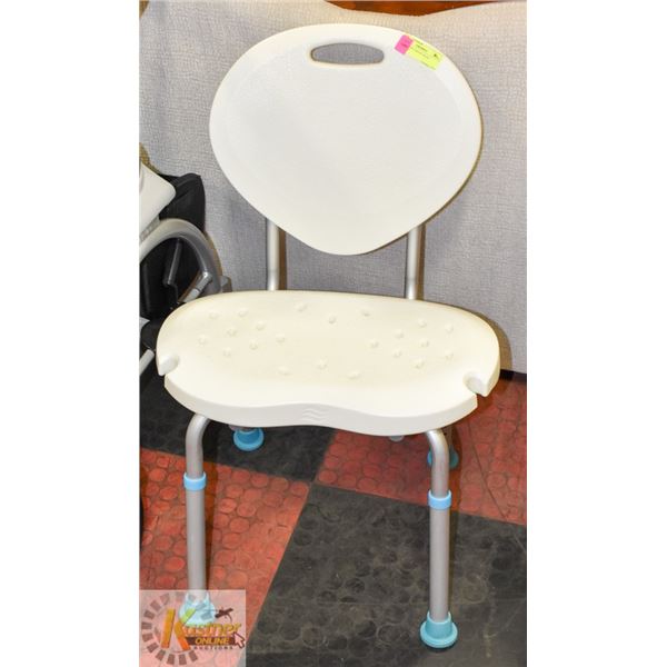 ADJUSTABLE HEIGHT BATH CHAIR