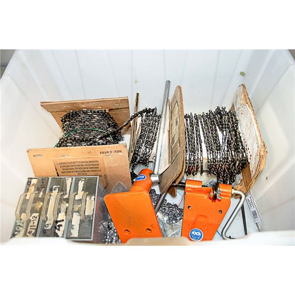 CHAINSAW BLADE CHAIN AND TOOLS AND ACCESSORIES TO