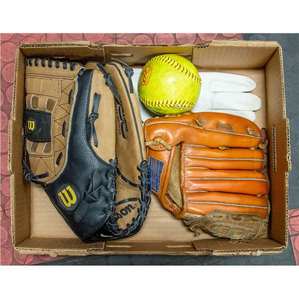 FLAT WITH WILSON SOFTBALL A360 OVER SIZED POCKET