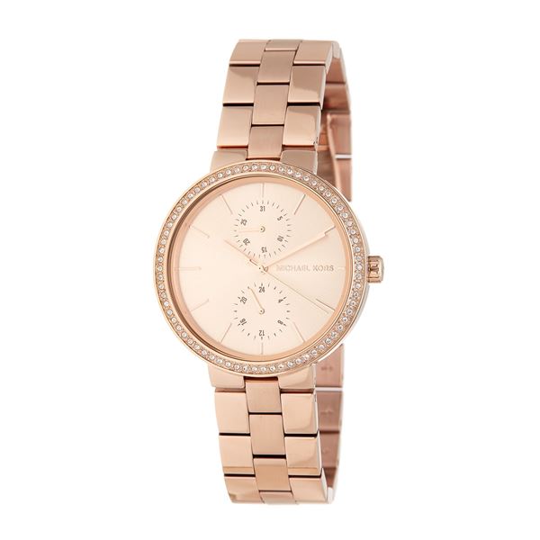 NEW MICHAEL KORS 39MM 2-CHRONO ROSE GOLD MSRP $369