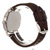 Image 3 : NEW FOSSIL SILVER BEZEL BROWN LEATHER STRAP WATCH