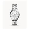 Image 4 : NEW FOSSIL 36MM TRIPLE DIAL SILVER-TONE MSRP $179