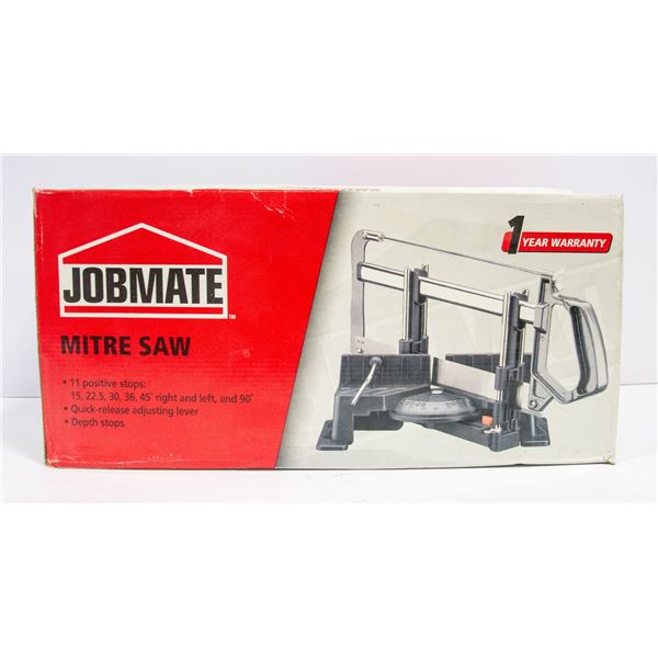 NEW JOBMATE MITRE SAW - 11 POSITIVE STOPS,