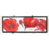 Image 1 : FRAMED FLOWER PAINTING ON CANVAS APPROX 14" X 38"