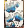 Image 1 : FLORAL TEXTURED CANVAS PRINT