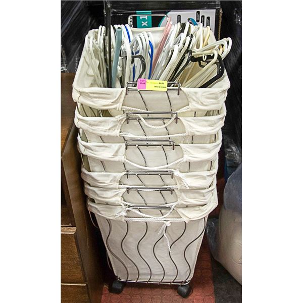 STACKING HAMPER SET WITH HANGERS