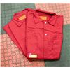 Image 1 : 2 PAIR RED ONE PIECE COVERALLS SIZE 52